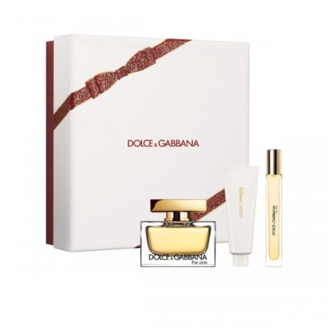 Dolce & Gabbana The One Apa de parfum 75 ml + Apa de parfum MINI 10 ml + BL 50 ml (Femei)