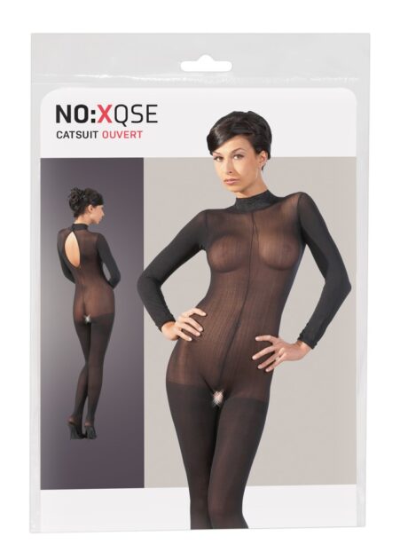 Catsuit cu Guler din dantelă