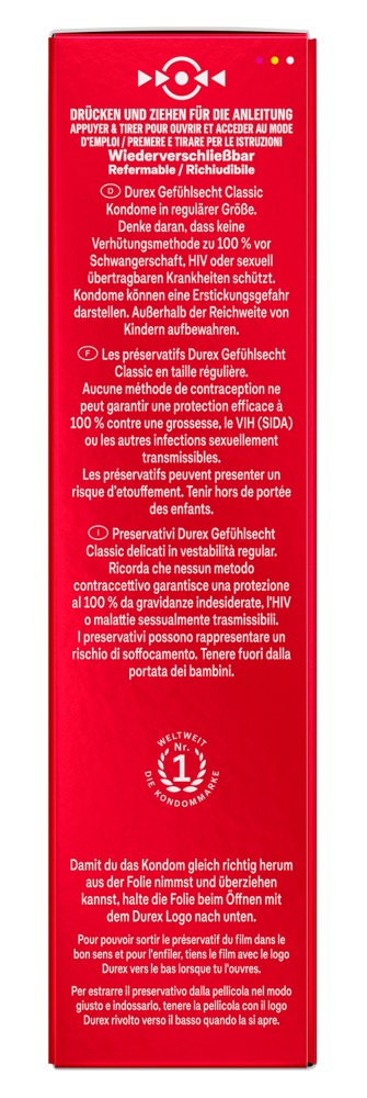 Durex Gefühlsecht Class Prezervative Subțiri 56 mm - imagine 14