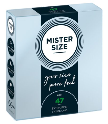 Mister Size 47mm Prezervative Latex Natural Vegan