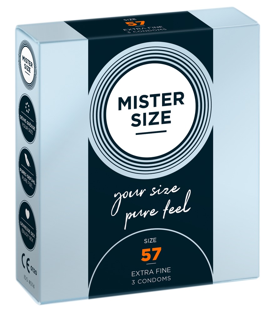 Mister Size Prezervative Transparente Ultra Subțiri 57 mm