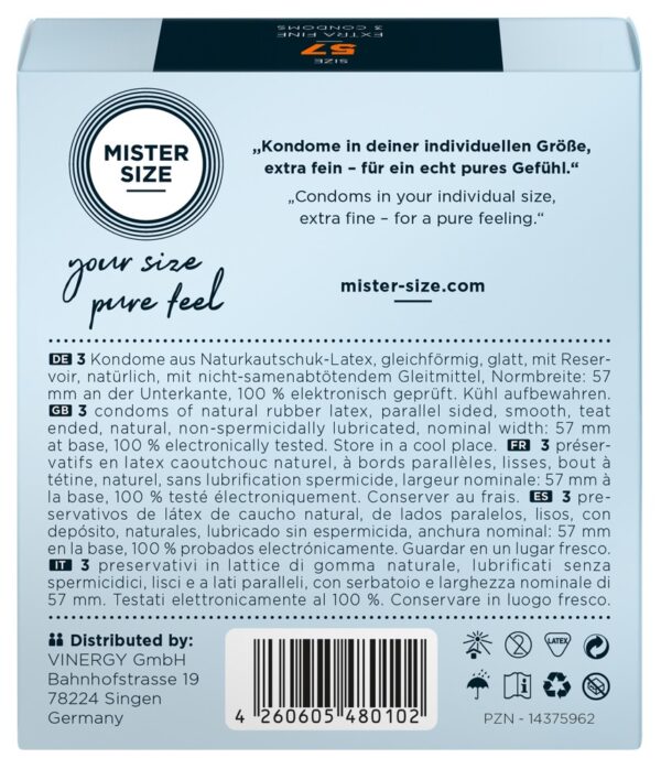 Mister Size Prezervative Transparente Ultra Subțiri 57 mm - imagine 3