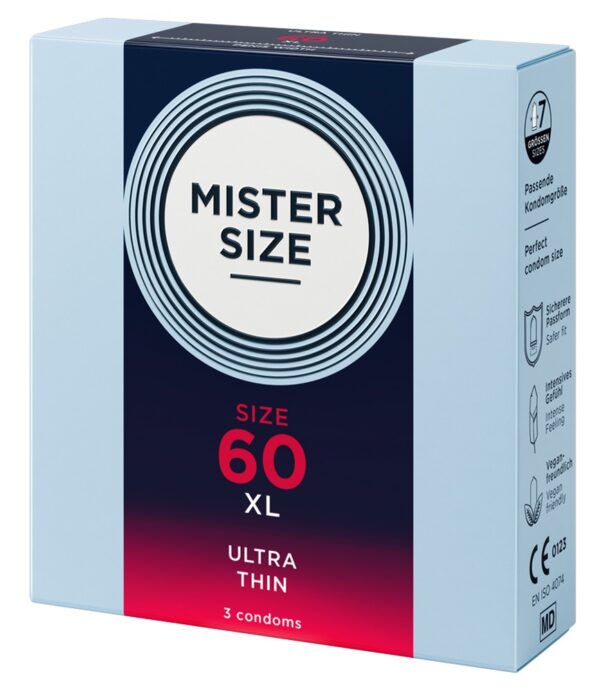 Mister Size 60 mm Prezervative Ultra Subțiri din Latex Natural - imagine 2