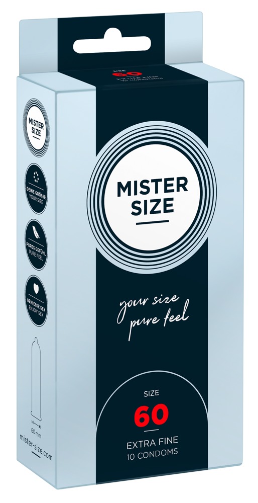 Mister Size 60 mm Prezervative Ultra Subțiri din Latex Natural - imagine 4