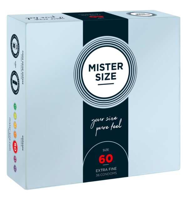 Mister Size 60 mm Prezervative Ultra Subțiri din Latex Natural - imagine 7