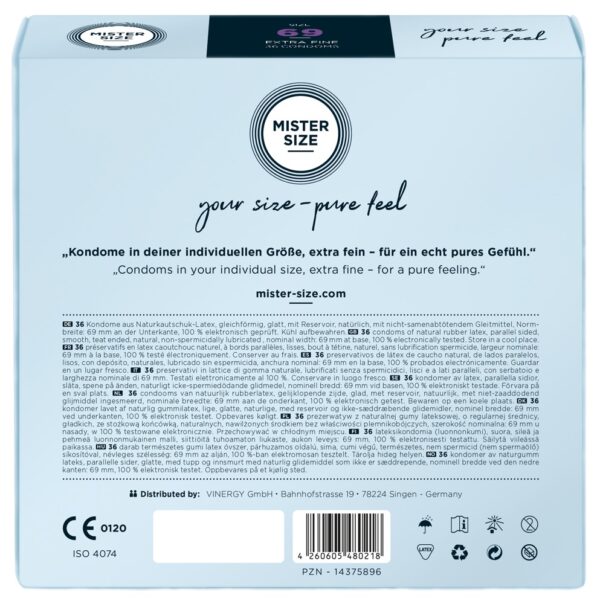 Mister Size 69mm Prezervative Latex Natural Vegan - imagine 10