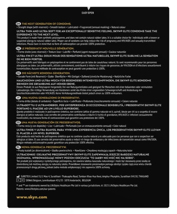 Manix SKYN Elite Prezervative Ultra Subțiri din Poliizopren - imagine 12