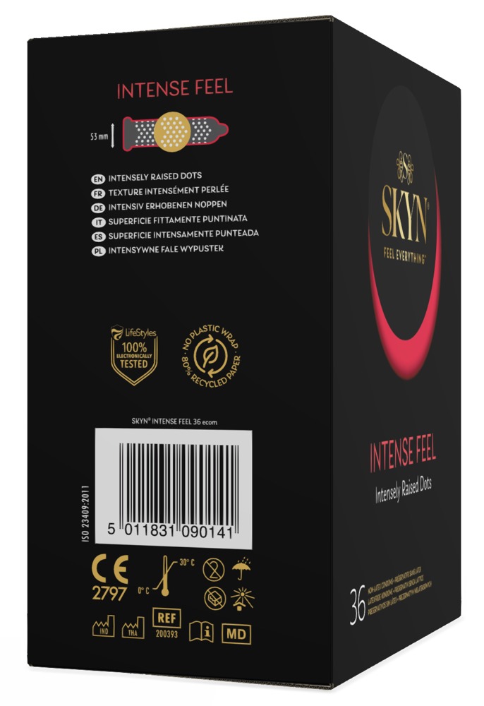 Manix SKYN Intense Feel Prezervative Ultra Subțiri cu Striații 10 Bucăți - imagine 3