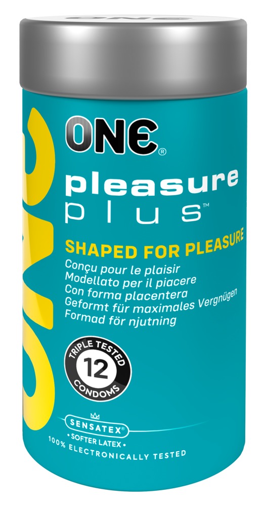 ONE Pleasure Plus Prezervative Vegan cu Striații 12 bucăți - imagine 7