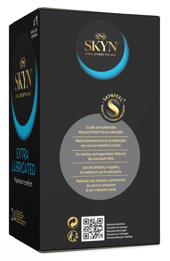 SKYN Extra Lubricated x24 Prezervative Fără Latex cu 40% Mai Mult Lubrifiant - imagine 3