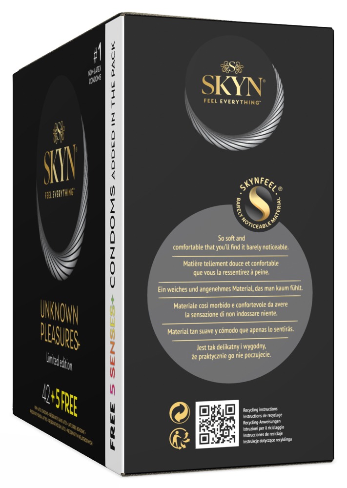 SKYN Unknown Pleasures 47 Prezervative Fără Latex Mix - imagine 3