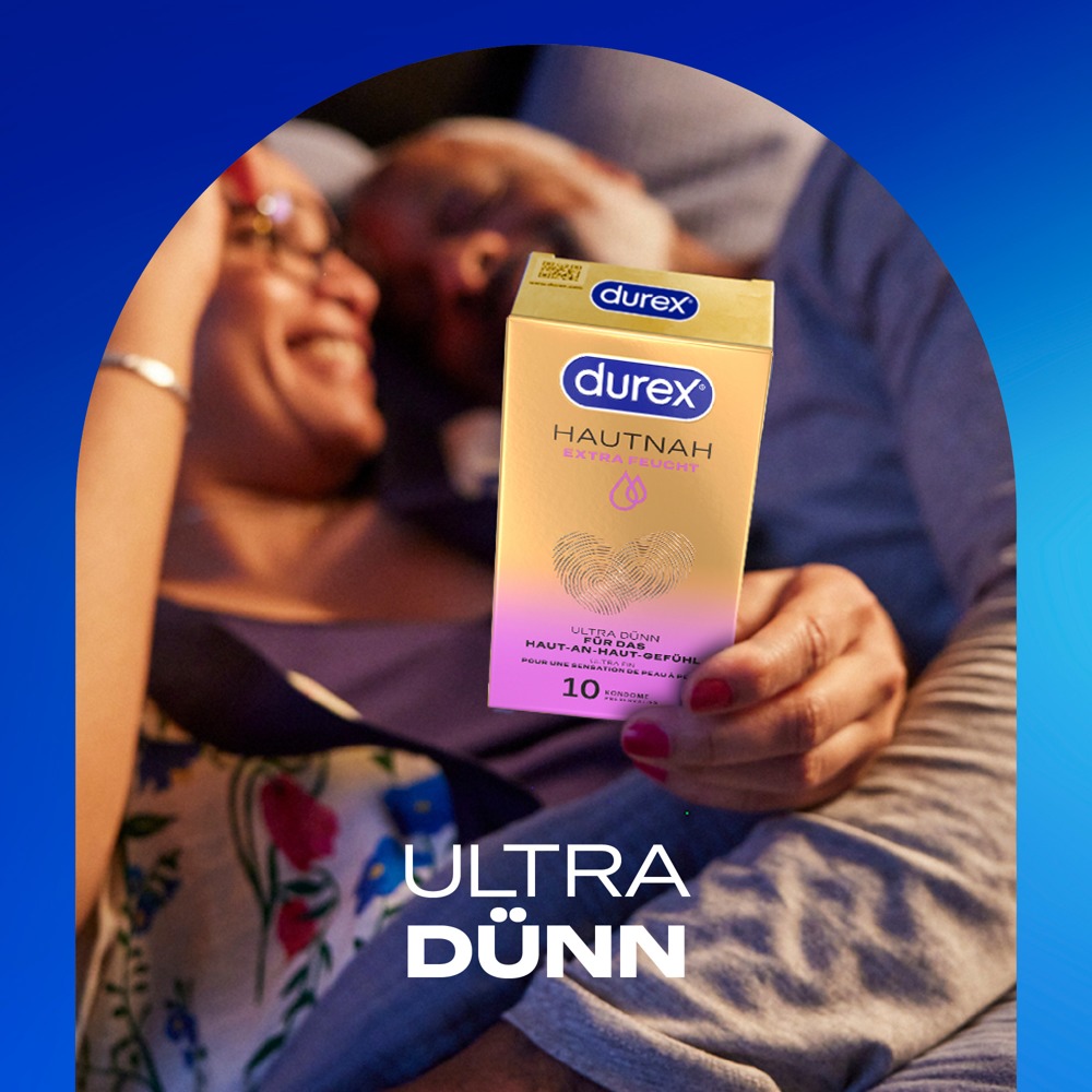 Durex Hautnah Extra Feucht x10 Prezervative Ultra Subțiri 56 mm - imagine 4