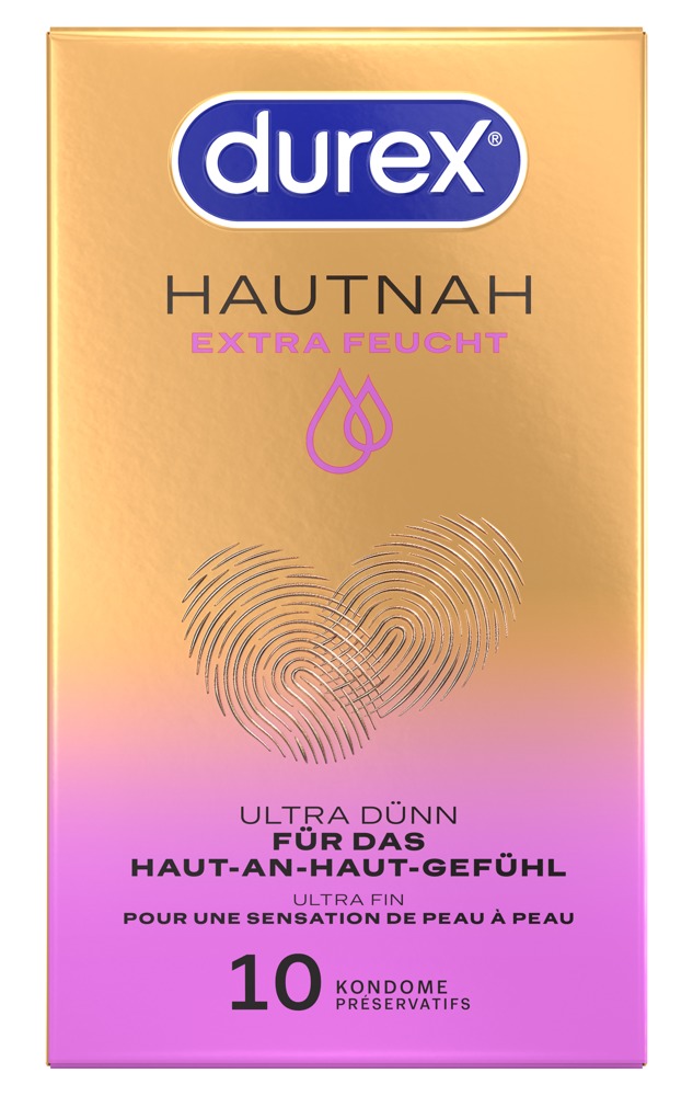 Durex Hautnah Extra Feucht x10 Prezervative Ultra Subțiri 56 mm