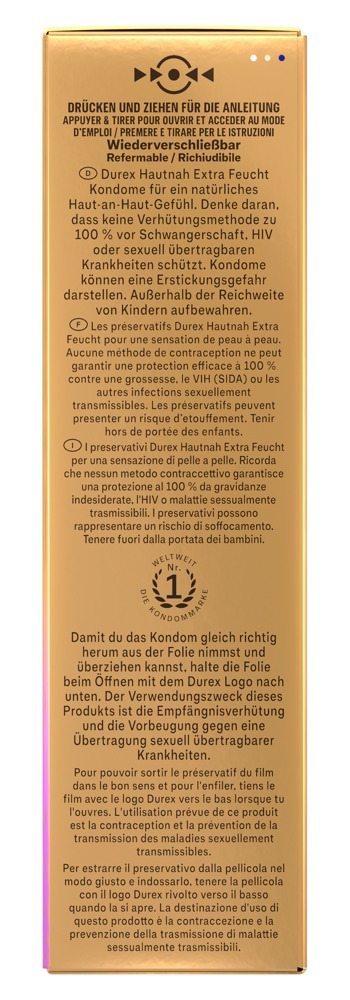 Durex Hautnah Extra Feucht x10 Prezervative Ultra Subțiri 56 mm - imagine 5