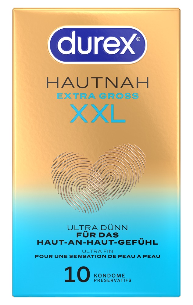 Durex Hautnah Extra Groß XXL Prezervative Extra Subțiri 60 mm x 10