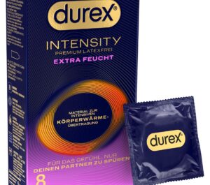 Durex Intensity Extra Feucht 8 buc. Prezervative Fără Latex 56 mm