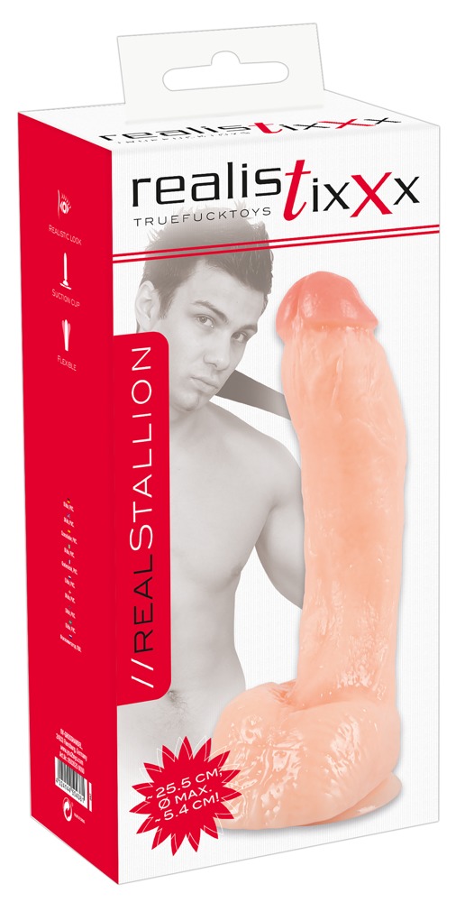 Realistixxx Real Stallion Dildo Realist cu Ventuze și Textură