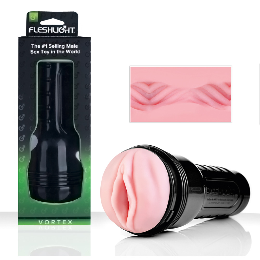 Roz Lady Vortex Masturbator Realist cu Manșon Texturat - imagine 7