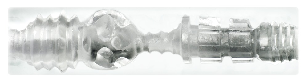 Ice Lady Crystal Masturbator Transparent cu Textură Internă și Superskin - imagine 5