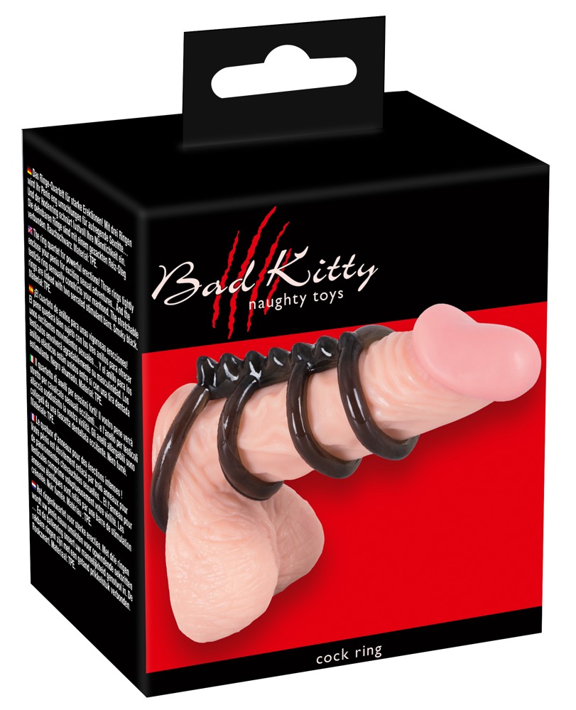 Bad Kitty Inel Quartett Set 4 Inele pentru Penis din TPE