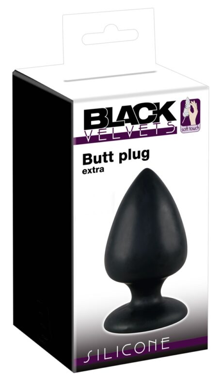 Black Velvets Extra Dop Anal Negru Large din Silicon