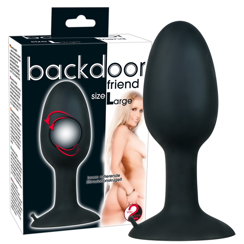 You2Toys Backdoor Friend Large Dop Anal din Silicon cu Bilă Rotativă - imagine 3