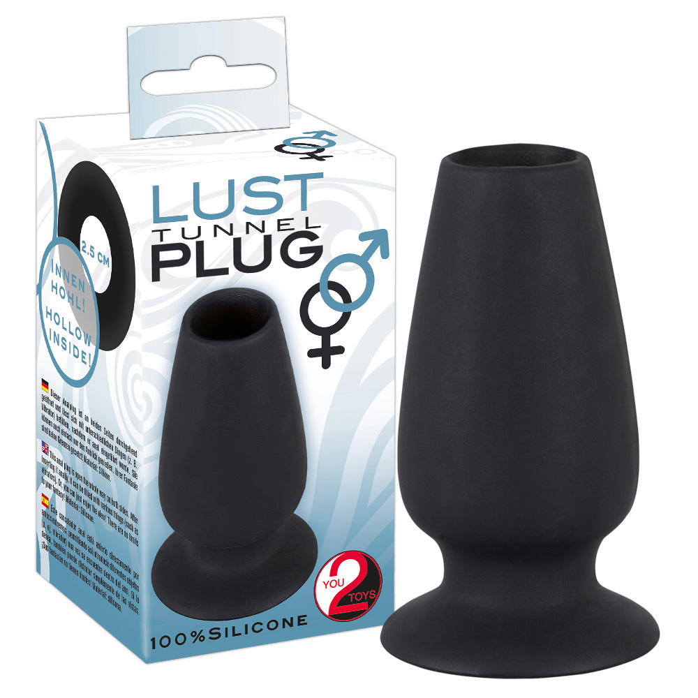 Lust Tunnel Dop Anal M 10 cm cu Tunel Deschis și Bază - imagine 8