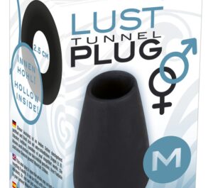 Lust Tunnel Dop Anal M 10 cm cu Tunel Deschis și Bază