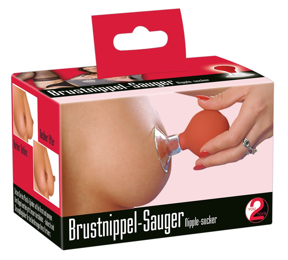 Nipple Sucker Roșu Transparent Ventuze pentru Sâni
