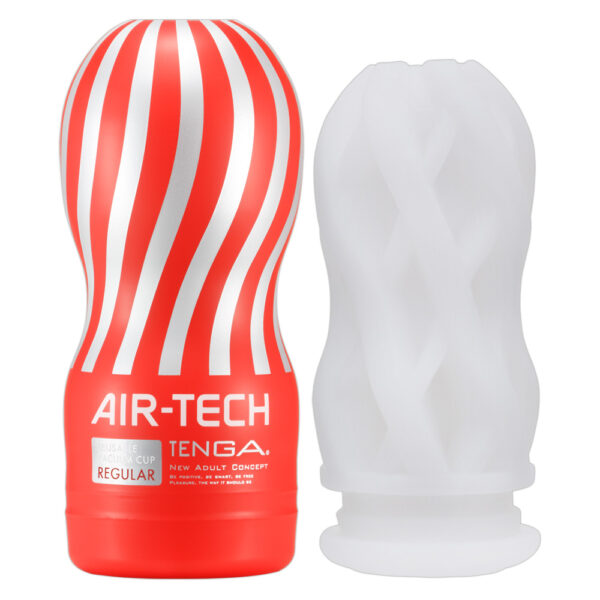 TENGA Air Tech Regular Masturbator Reutilizabil Alb 15.5 cm - imagine 4