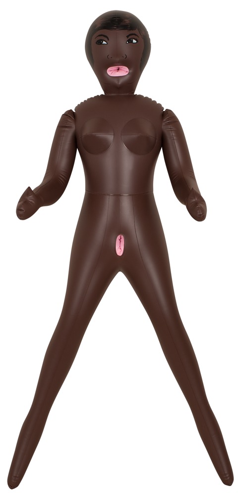 Doll Beauty Queen Black Păpușă Gonflabilă 152 cm cu 3 Orificii - imagine 2