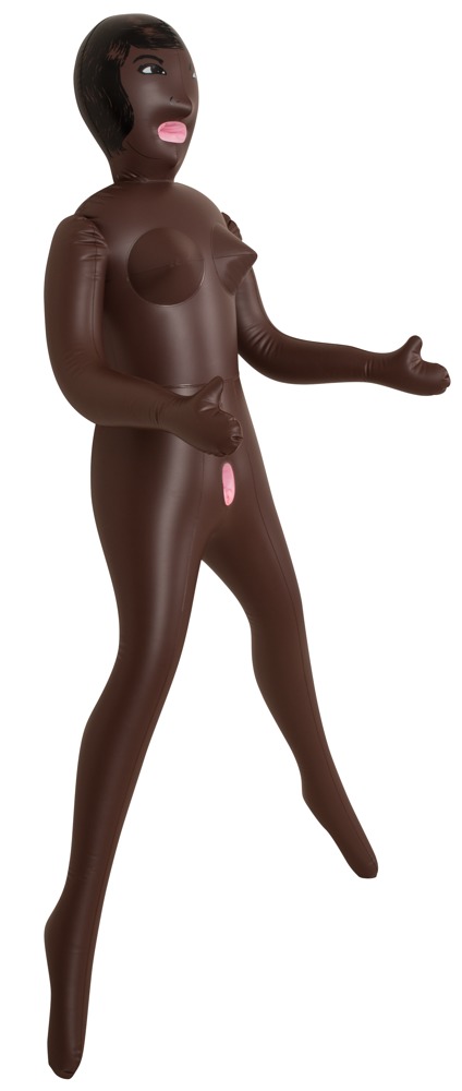 Doll Beauty Queen Black Păpușă Gonflabilă 152 cm cu 3 Orificii - imagine 3