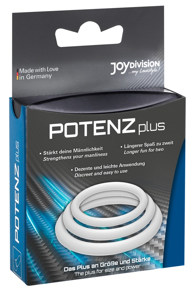 POTENZplus x 3 Mix S M L Set 3 Inele pentru Penis din Silicon Medical