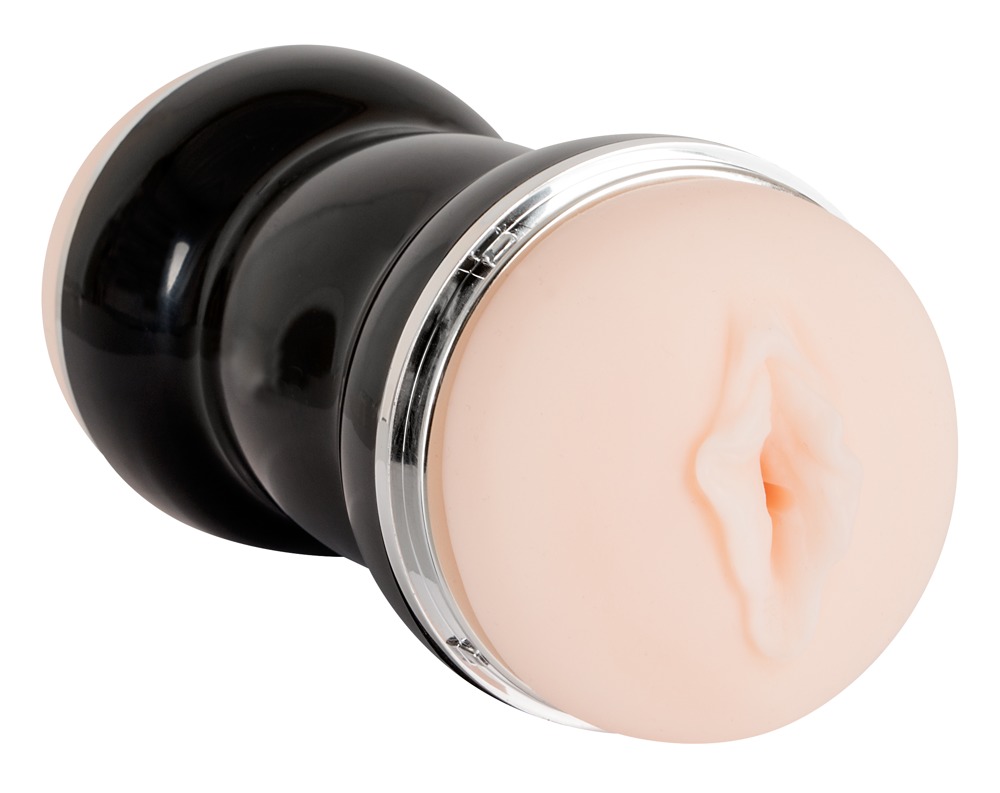 Dublu Masturbator 20 cm cu Tunel Texturat Vagin și Anus - imagine 2