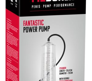 Fantastic Power Pompă pentru Penis Transparentă cu Manșon și Supapă de Siguranță