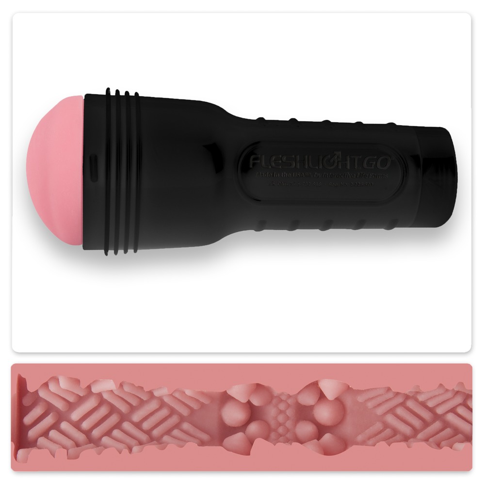 GO Surge Masturbator Tip Lanternă cu Textură Punctată și Striată - imagine 6