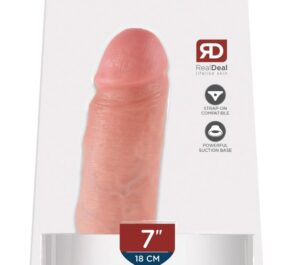 King Cock 7 Inch Dildo Realist cu Testicule și Ventuză