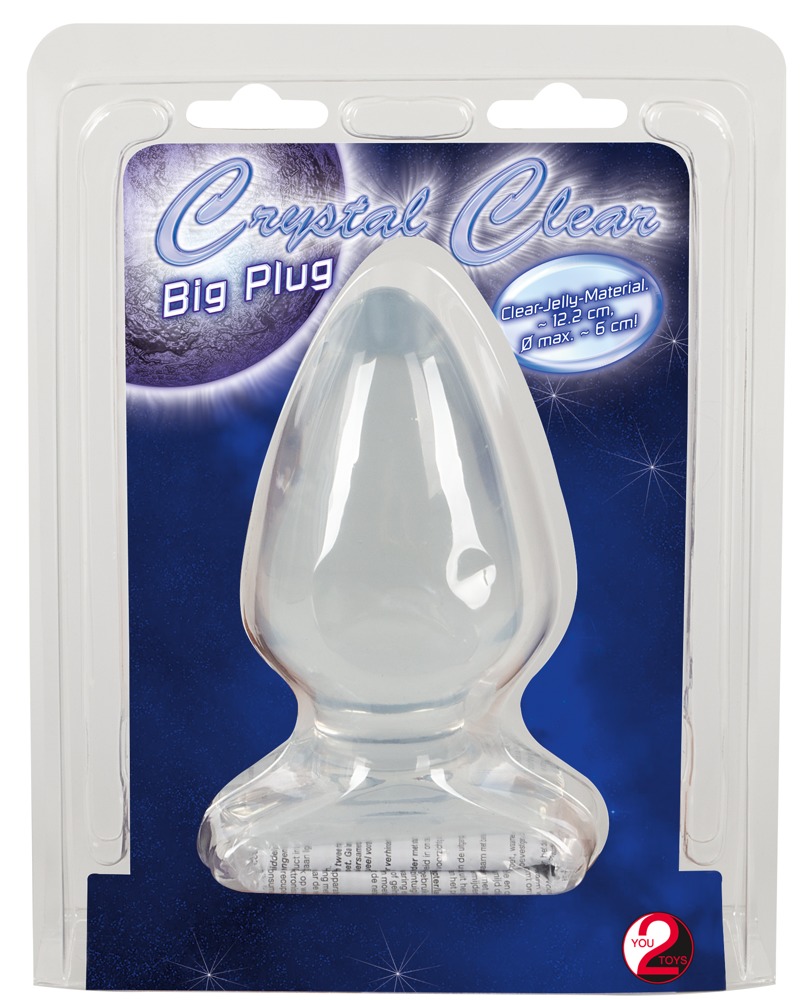 Dop Anal Joy Transparent din PVC 12.2 cm