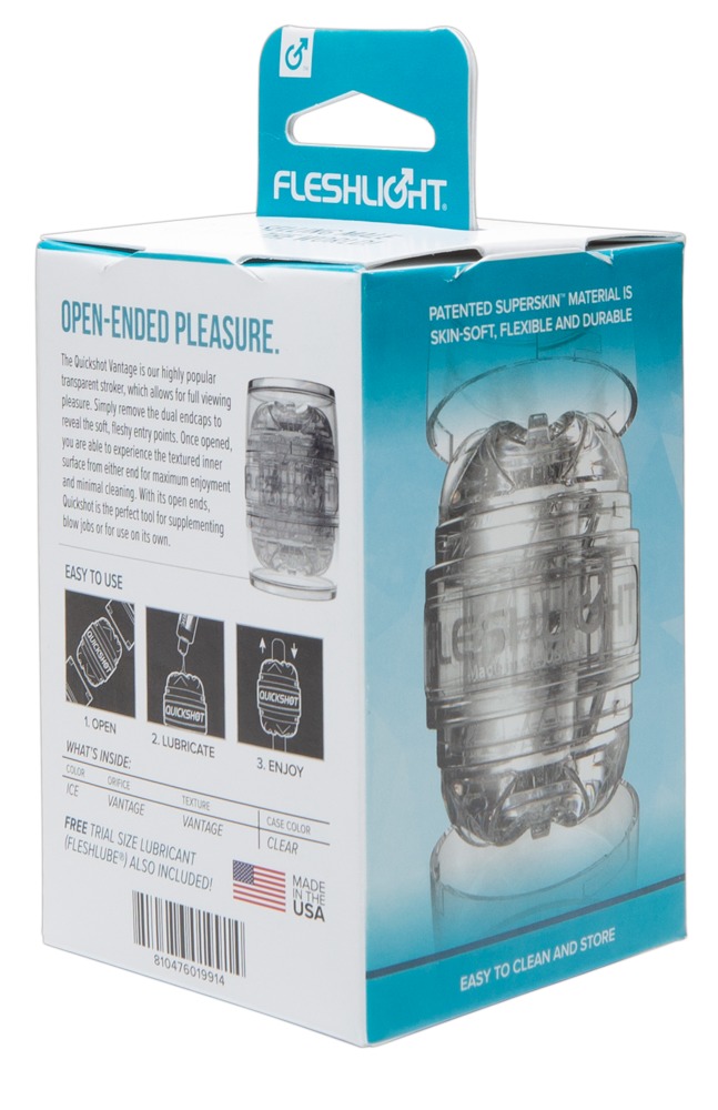 Fleshlight Quickshot Vantage Masturbator Compact Real Feel Super Skin - imagine 4