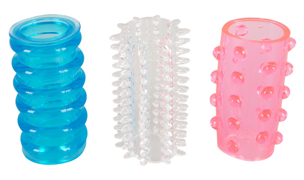 Tokio Sleeves Set 3 Manșoane pentru Penis din TPE - imagine 2