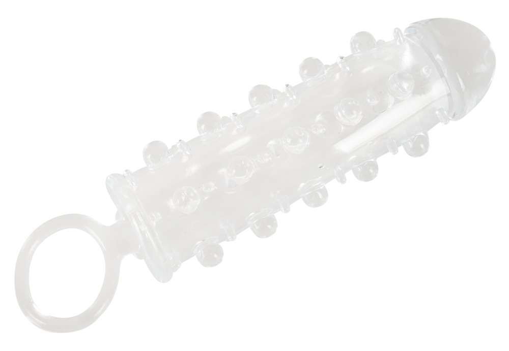Crystal Clear Manșon Transparent pentru Penis cu Extensie de 2 cm și Inel - imagine 3