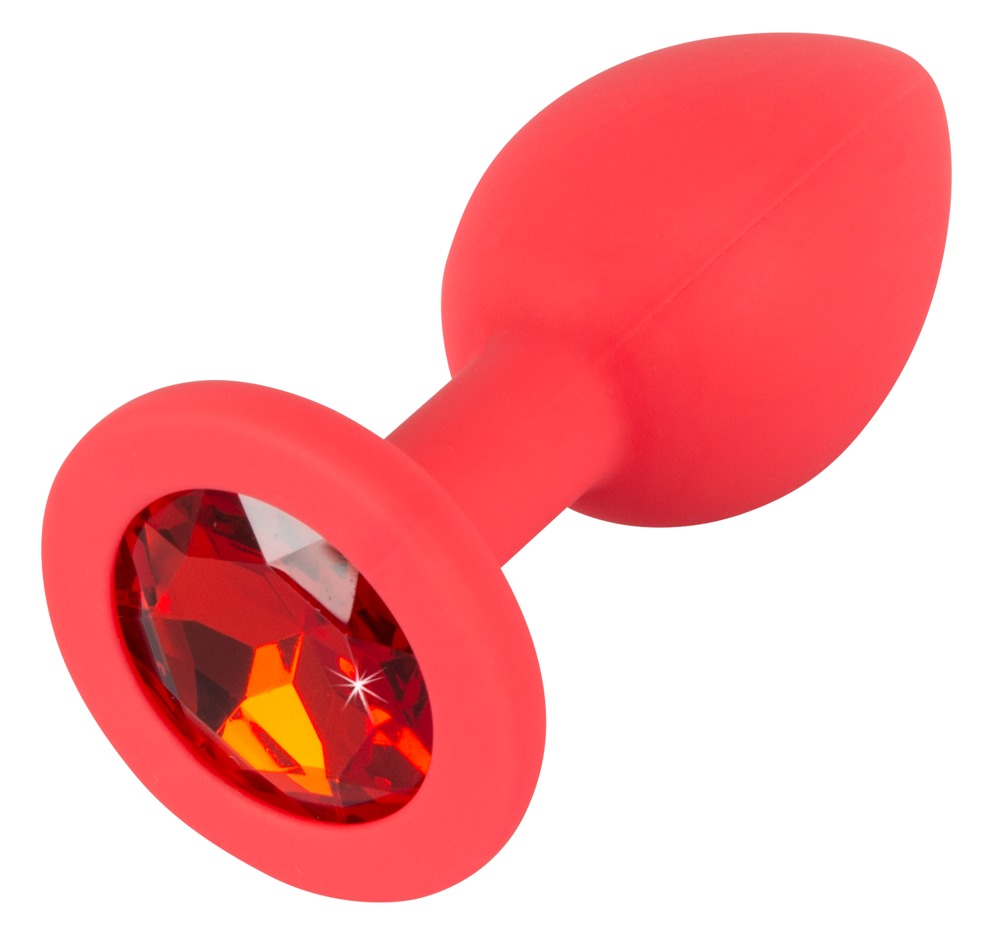 Colorful Joy Jewel Roșu Dop Anal cu Piatră Decorativă - imagine 2
