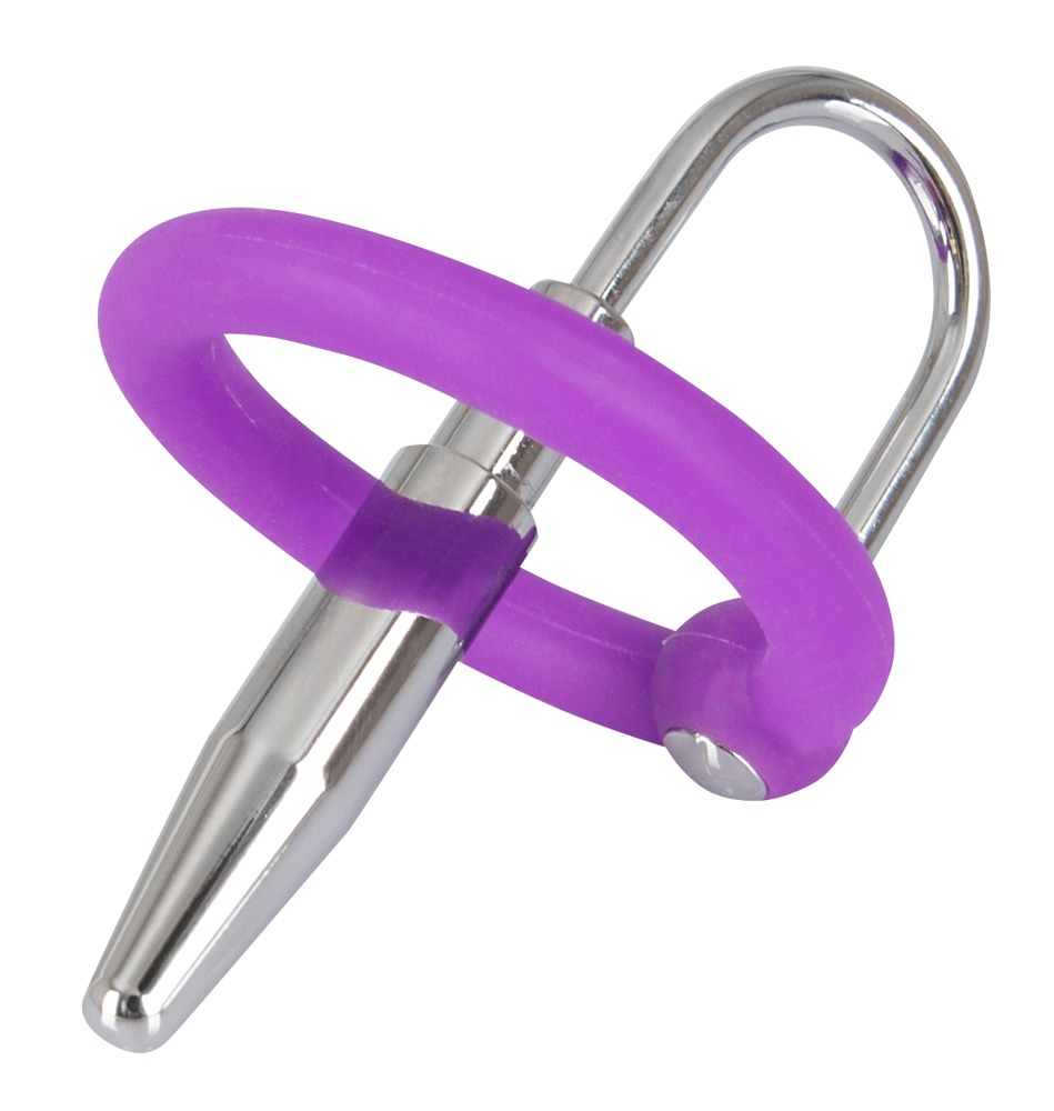 Penis Dop+Silicon Glans Inel Mov pentru Gland și Dilatator Uretral - imagine 2