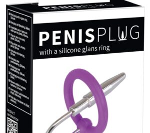 Penis Dop+Silicon Glans Inel Mov pentru Gland și Dilatator Uretral