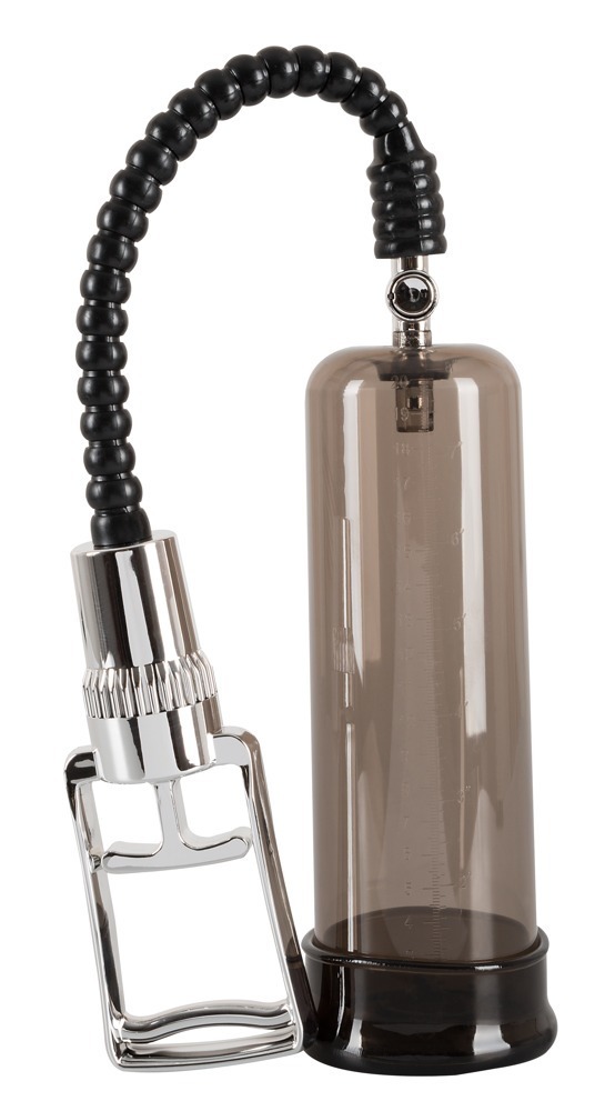 Chrome Line Pompă pentru Penis cu Vacuum și Manometru Gradat - imagine 2
