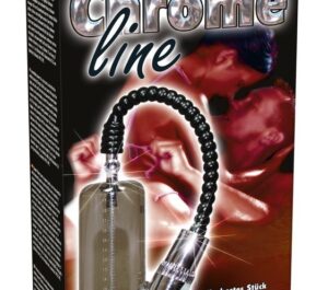 Chrome Line Pompă pentru Penis cu Vacuum și Manometru Gradat