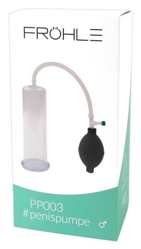PP003 Pompă pentru Penis L cu Vacuum 250 mbar, 20 cm