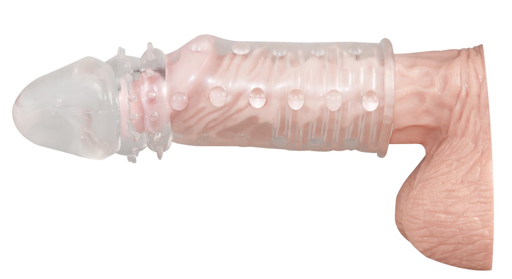 You2Toys Fun Extension Clear Manșon pentru Penis cu Textură și Gland - imagine 7