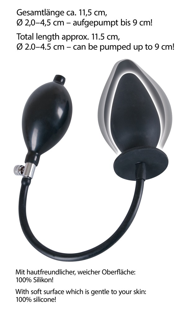 You2Toys trueBlack Dop Anal Gonflabil din Silicon - imagine 6