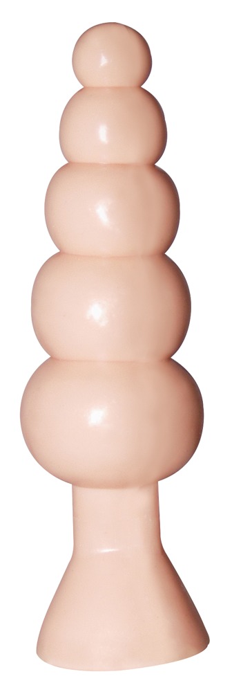 Bendable Butt Rattler Dildo Anal Flexibil cu Mărgele și Ventuză 20 cm - imagine 2